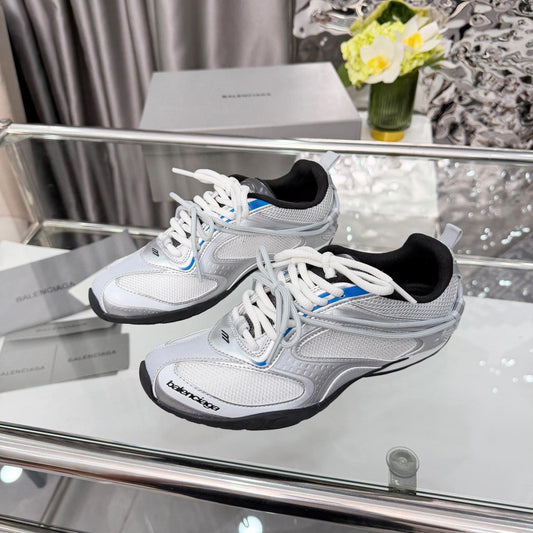 Balenciaga Monday Sneakers White Sliver Mesh TPU 714947