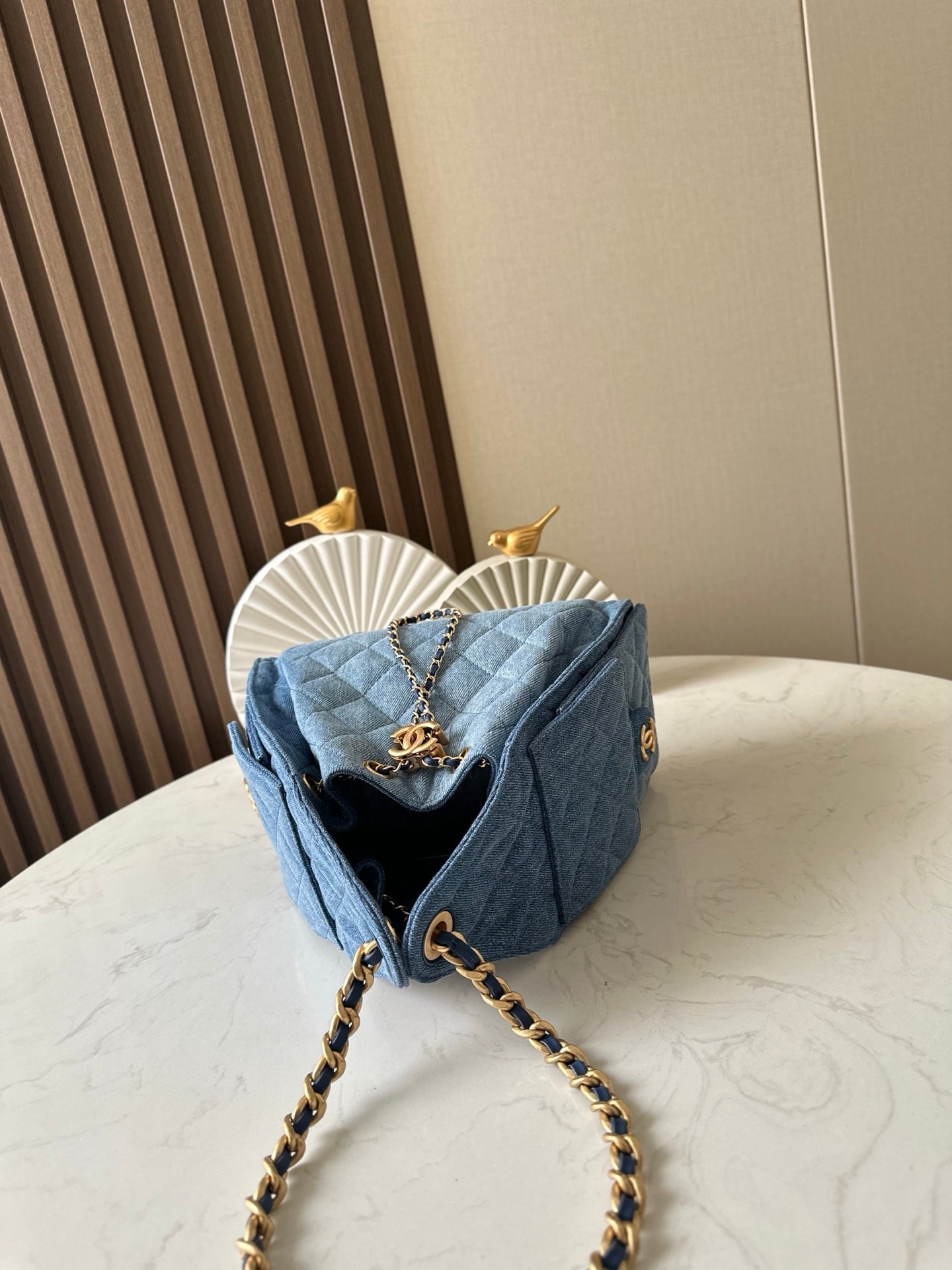CC 26c Hobo Bag 22cm Blue Denim GHW