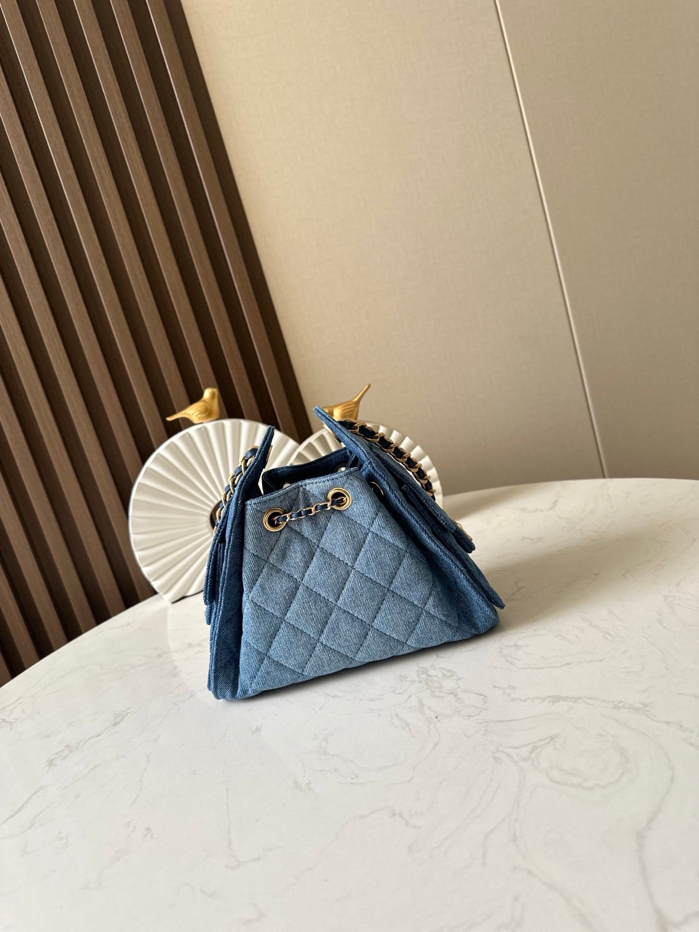 CC 26c Hobo Bag 22cm Blue Denim GHW