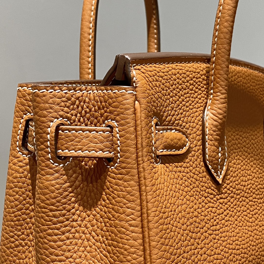 HM Birkin 20cm Gold Togo Leather Gold Hardware