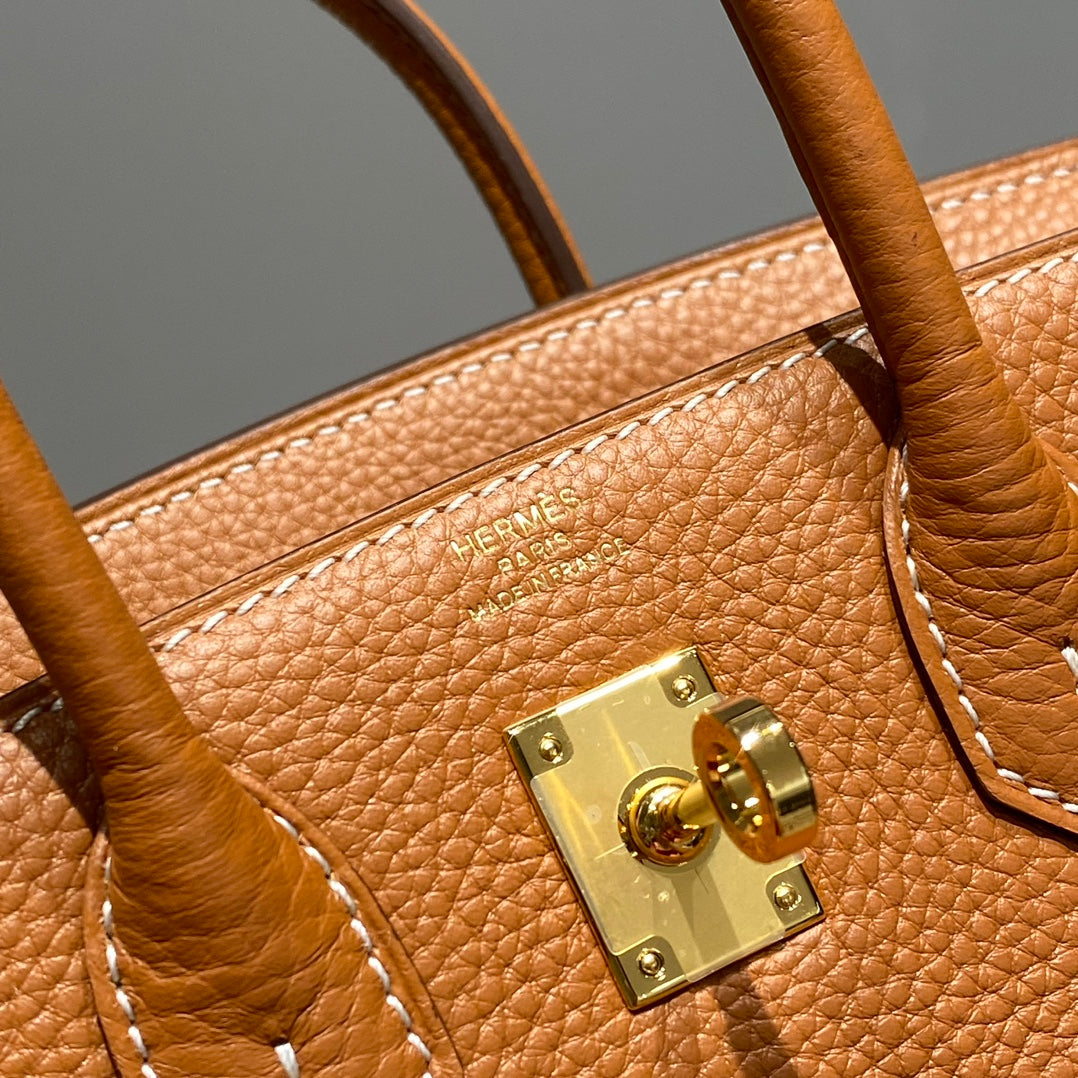 HM Birkin 20cm Gold Togo Leather Gold Hardware