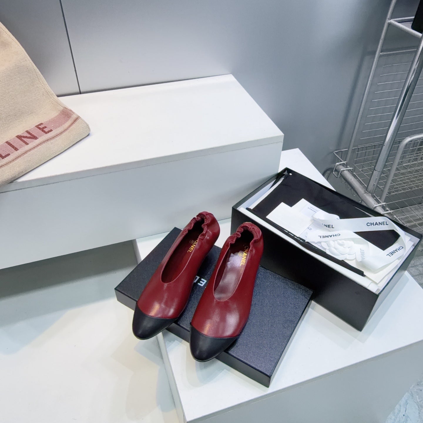CC 2026 Pumps 4.5cm Black Burgundy Lambskin 741642