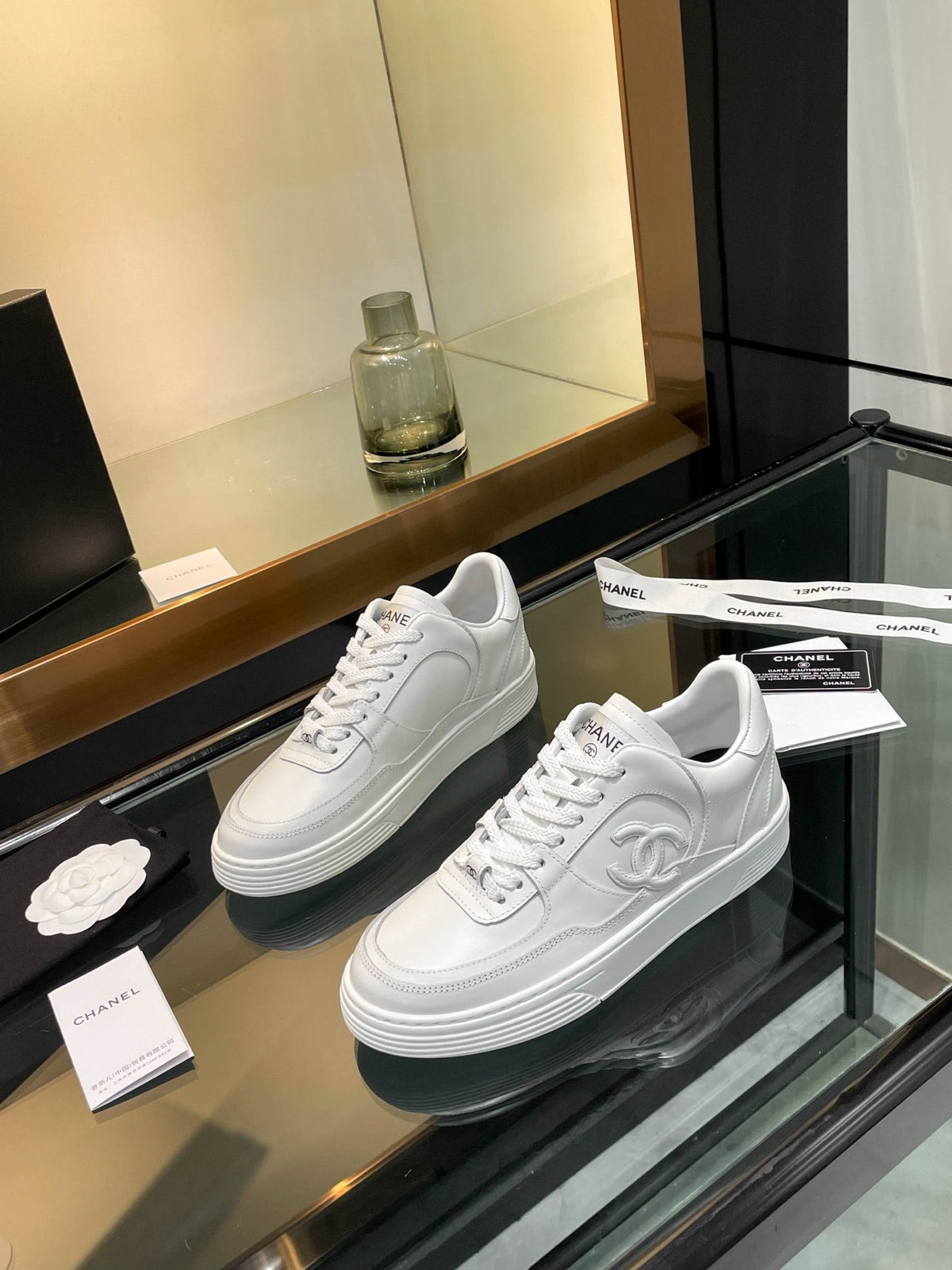 CC 25 Trainers White Cowhide Sheepskin 413860