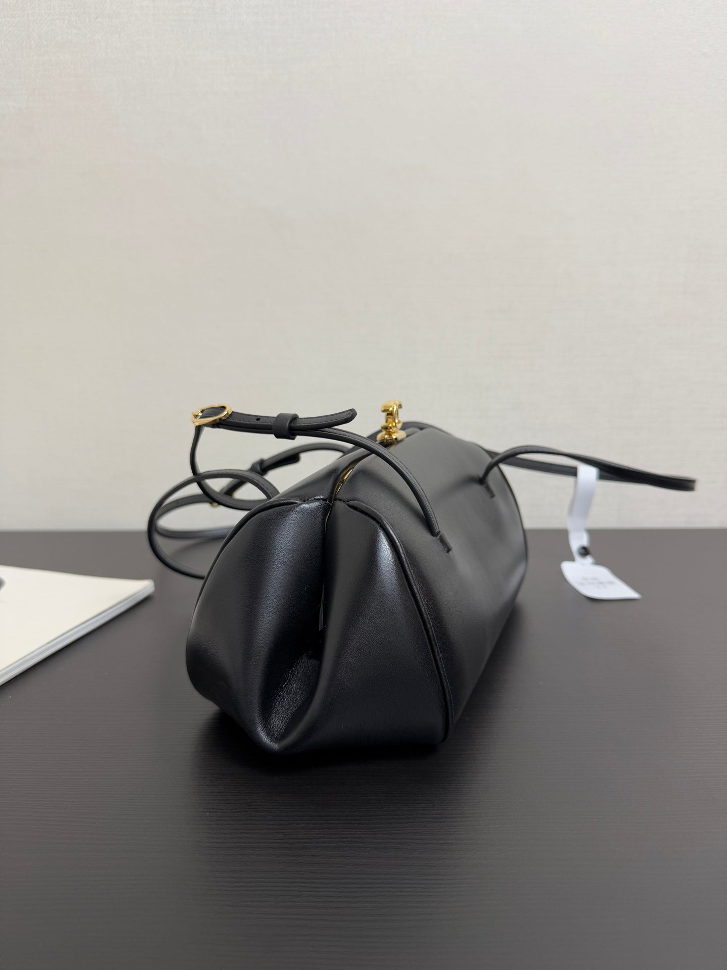 CC 26A Long Shoulder Handbag Black Lambskin