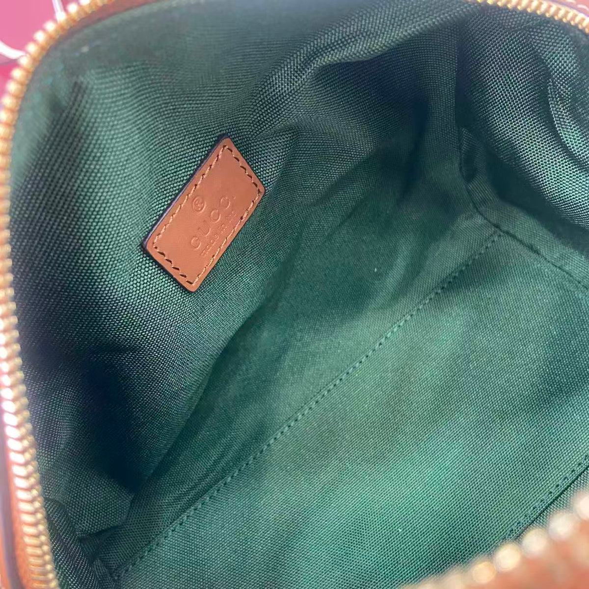 Gucci 25 GG Handbag Beige mix Brown Canvas Leather 288802
