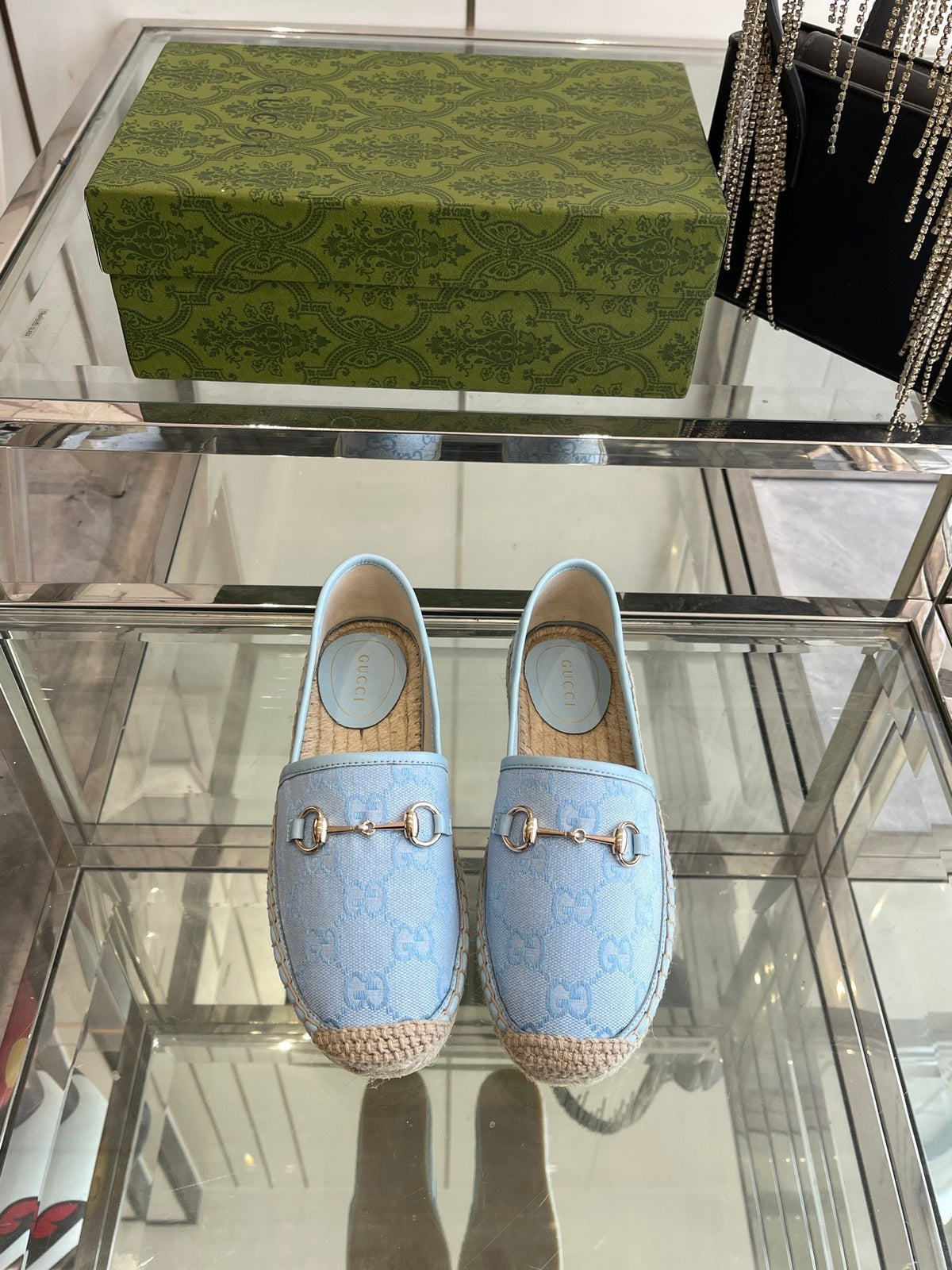 GC 2025 Espadrille With Horsebit Light Blue Canvas 292316