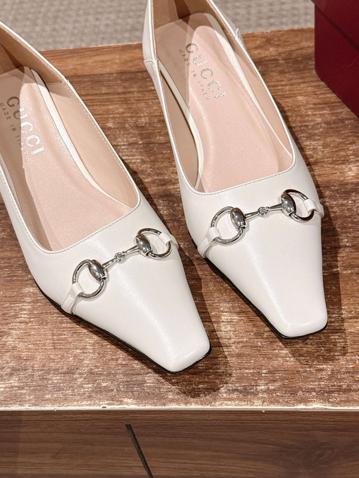 GG 26S Vittoria Pumps 6cm White Lambskin