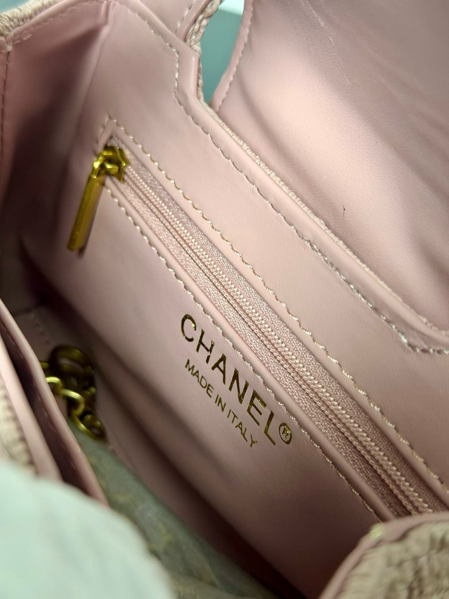 Chanel Kelly 2026 Bag 19cm Light Pink Raffia Leather