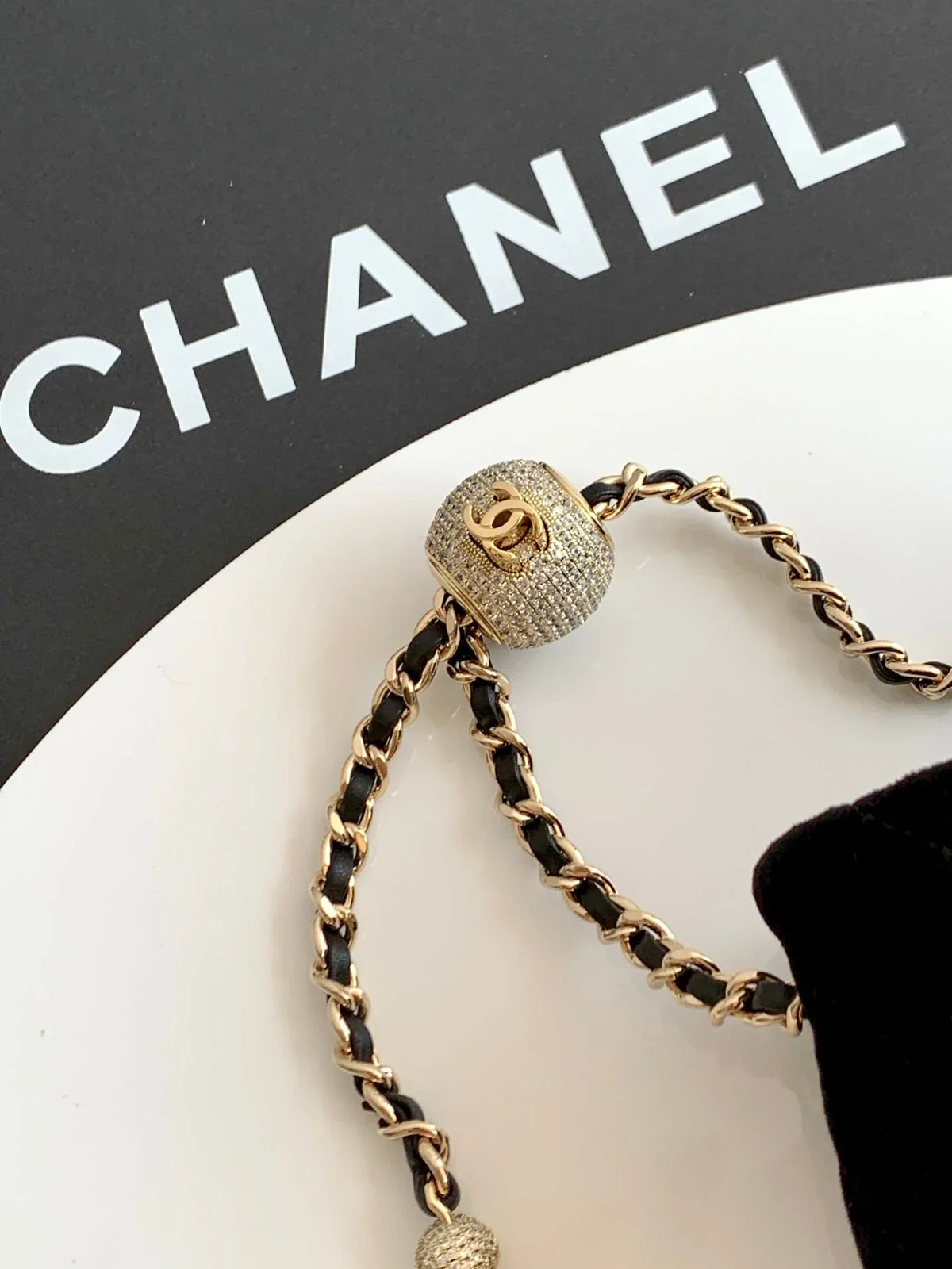 Chanel 2026 Pearl Crush Mini Square Flap 18cm Velvet Leather