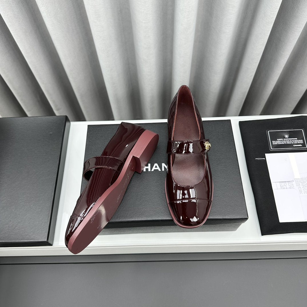 mary janes dark burgundy patent clafskin