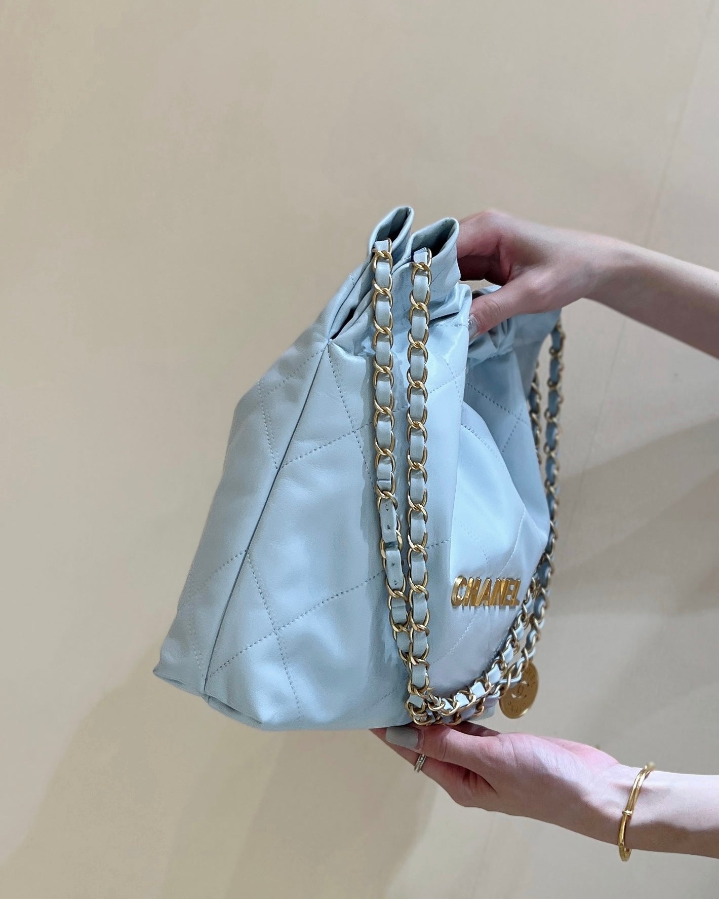 CC 24S Mini Gradient 22 Hobo 35cm Light Blue Calfskin