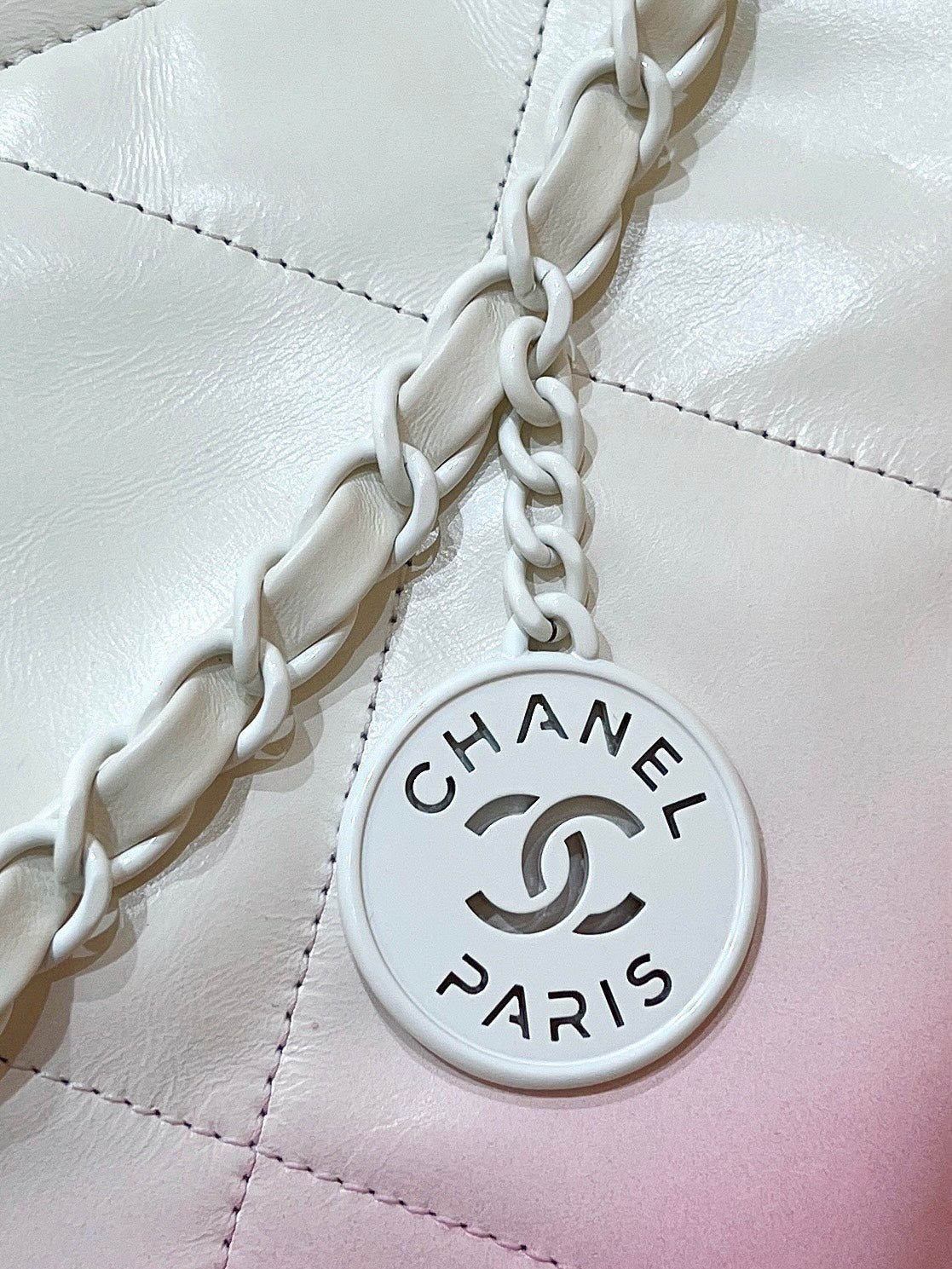 CC 24S Mini Gradient 22 Hobo 39cm Pink White Calfskin