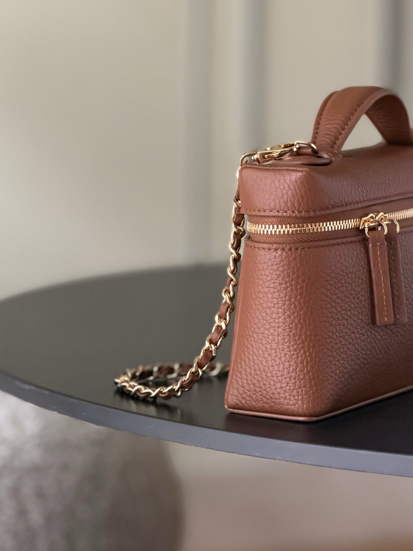CC 26s Vanity Bag 19.5cm Brown Cowhide