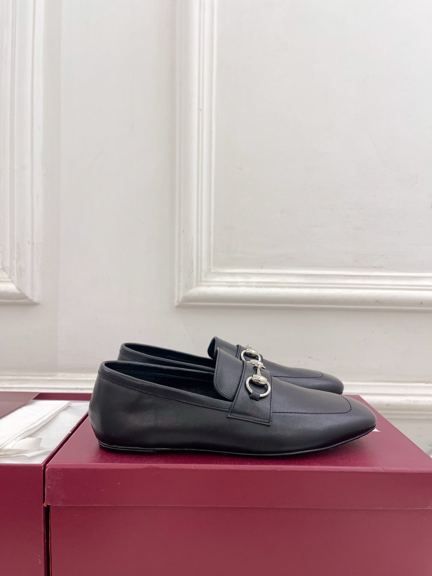 GG 26s Loafer With Horsebit Black Leather 640281