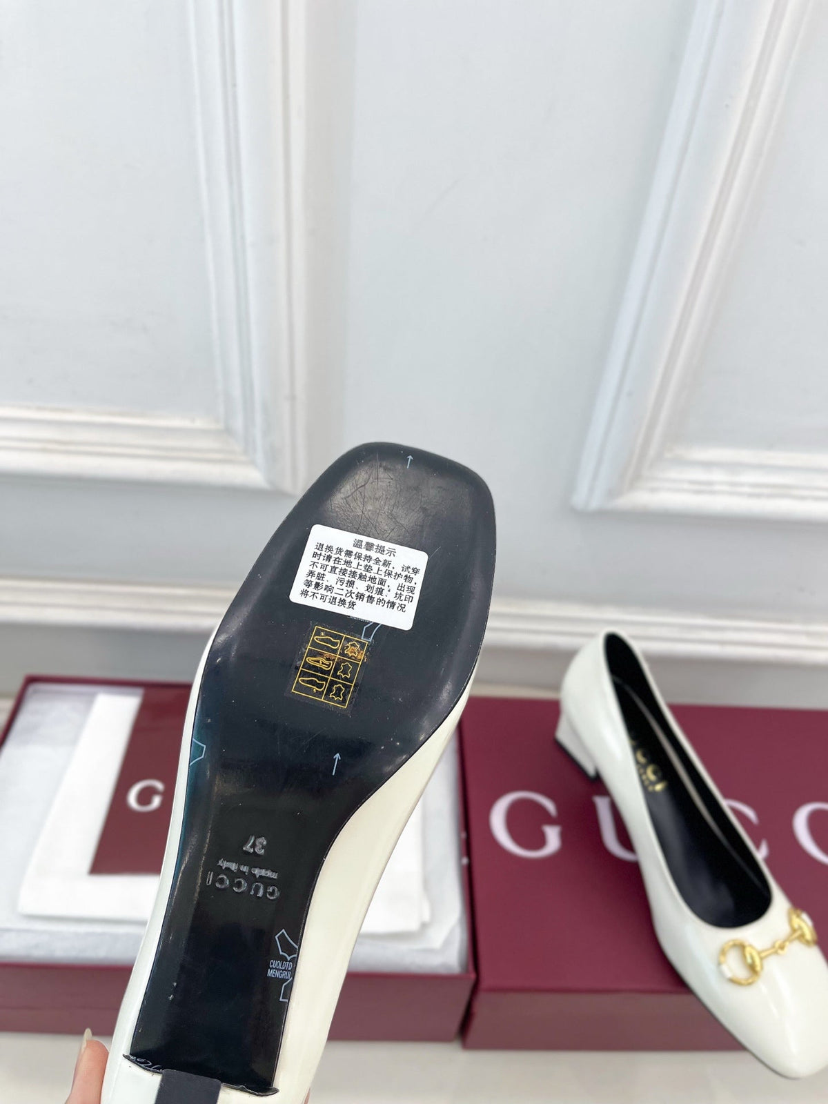 GG 26s Signora Pump 5.5cm White  Leather 640311