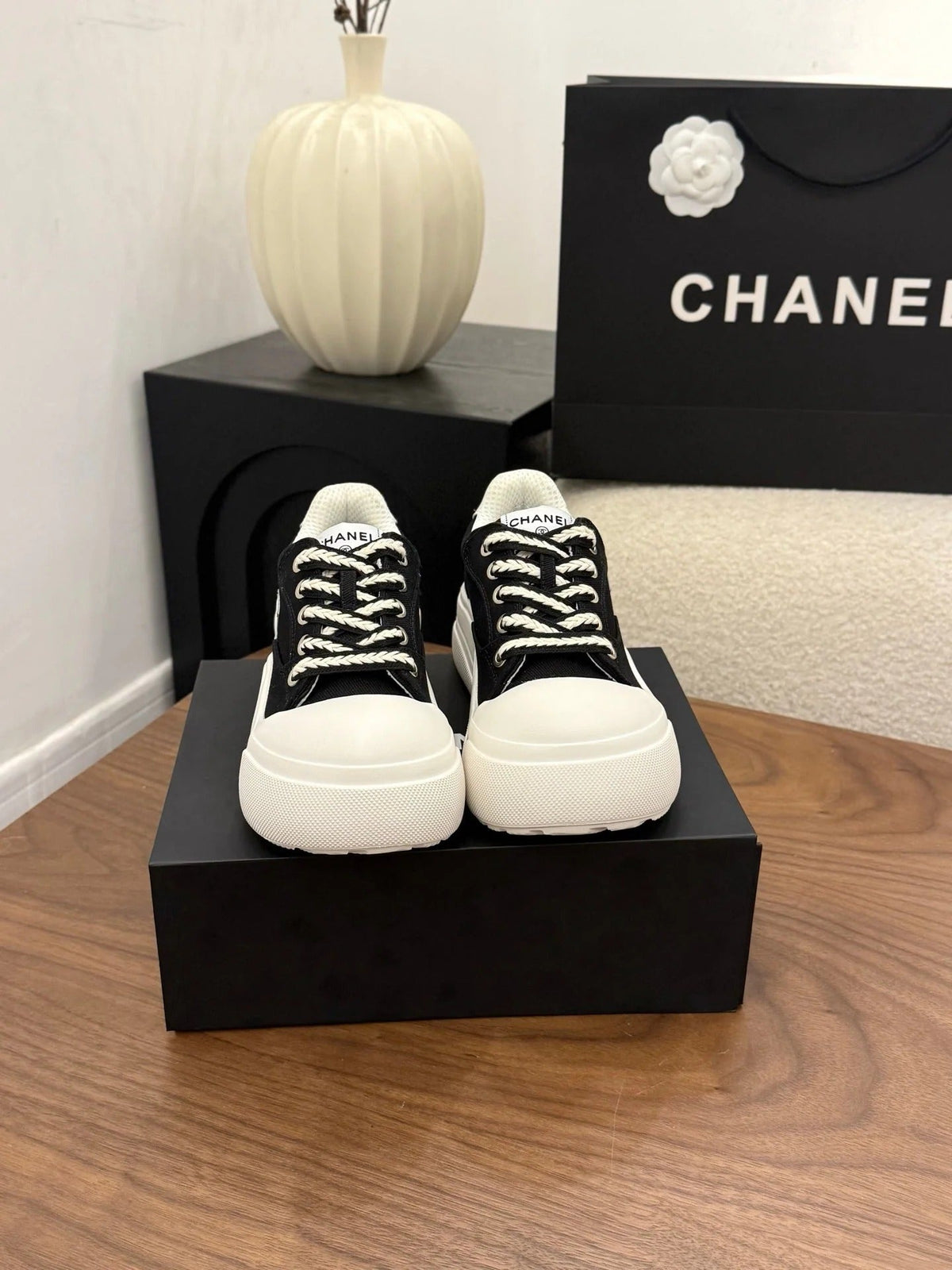 CC 26s Casual Sneaker Black White Canvas Leather 183592