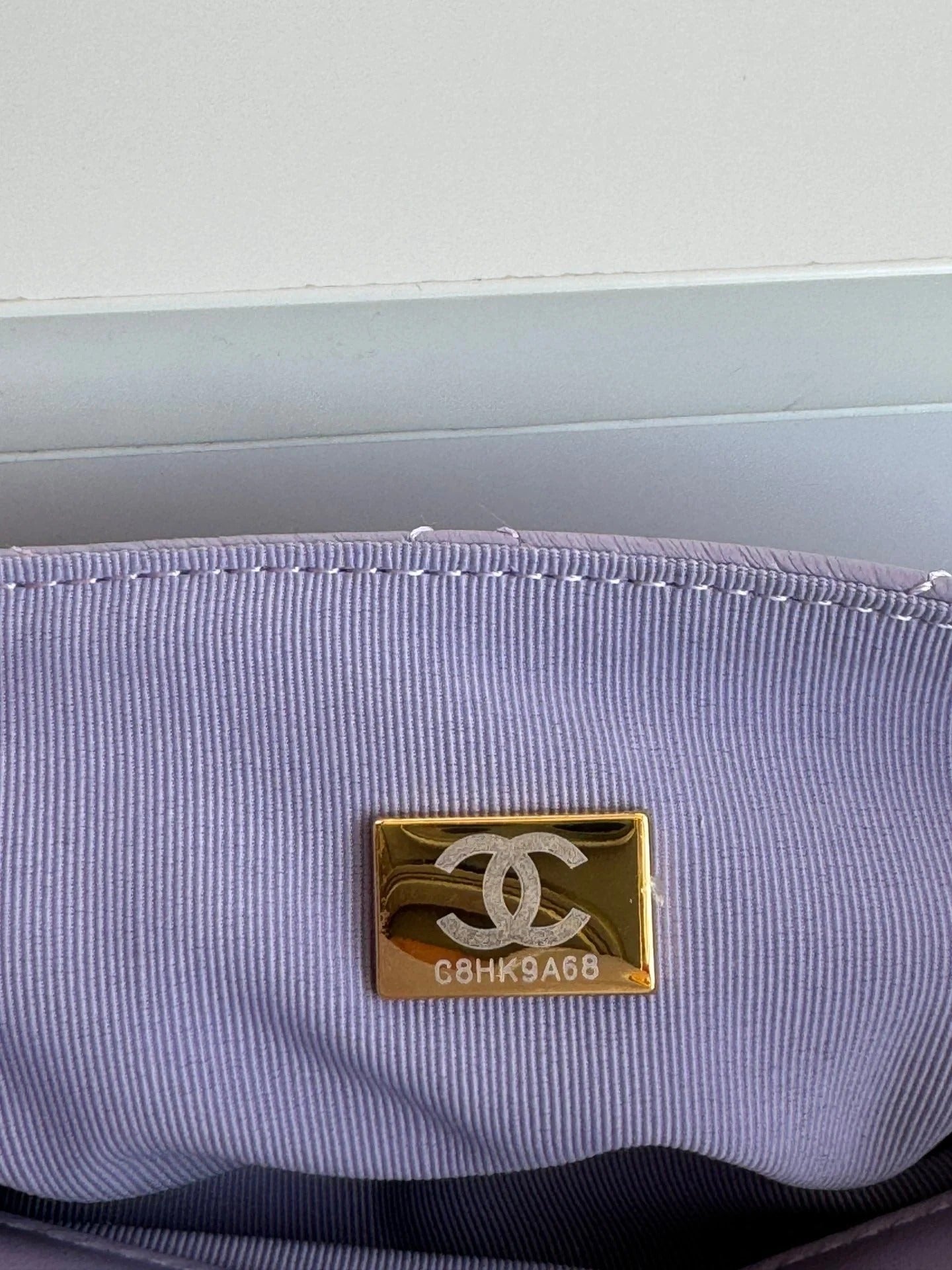 CHANEL 25S HOBO BAG 19 CM IN PURPLE LAMBSKIN WITH GOLD HARDWARE