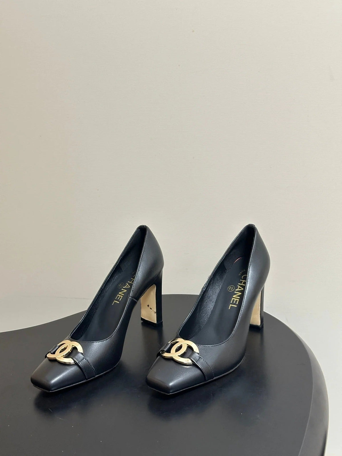 Chanel 2026 Chunky High Heels Leather Sheepskin 834665