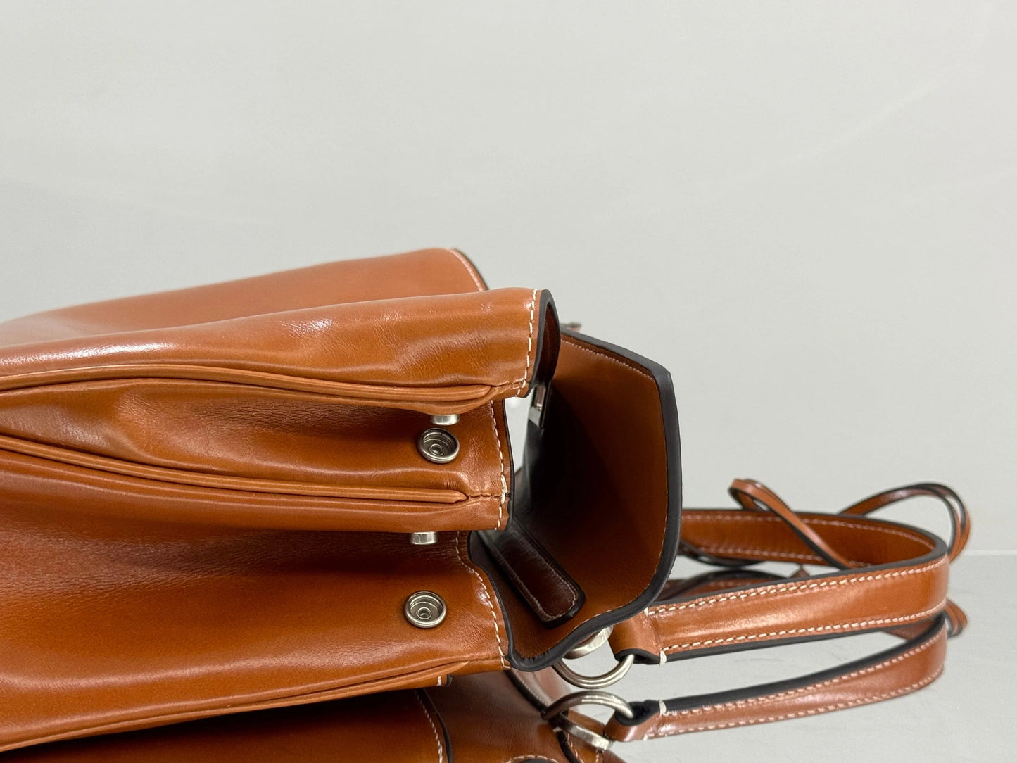 Balenciaga Small Bag 29 Camel Brown Cowhide Silver Hardware