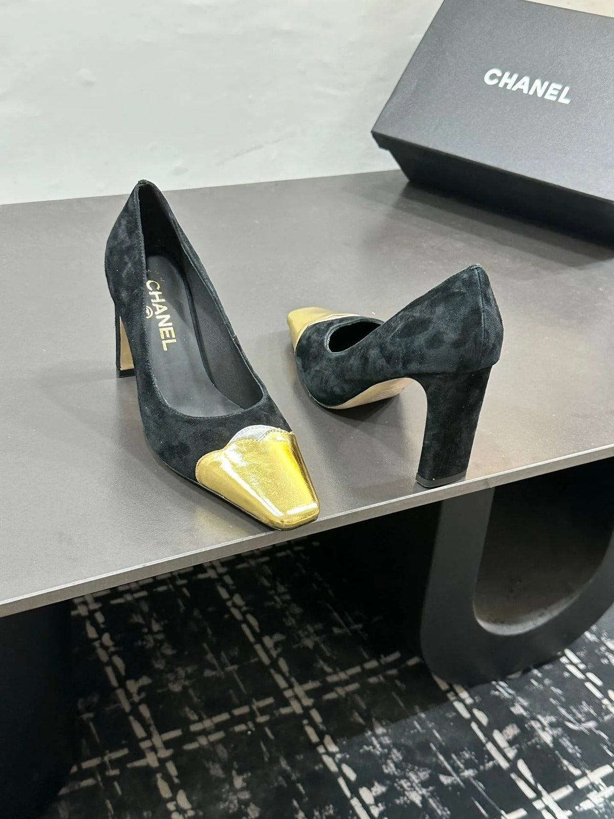 Chanel 2026 Kitten Heels Pumps Leather Sheepskin 832526