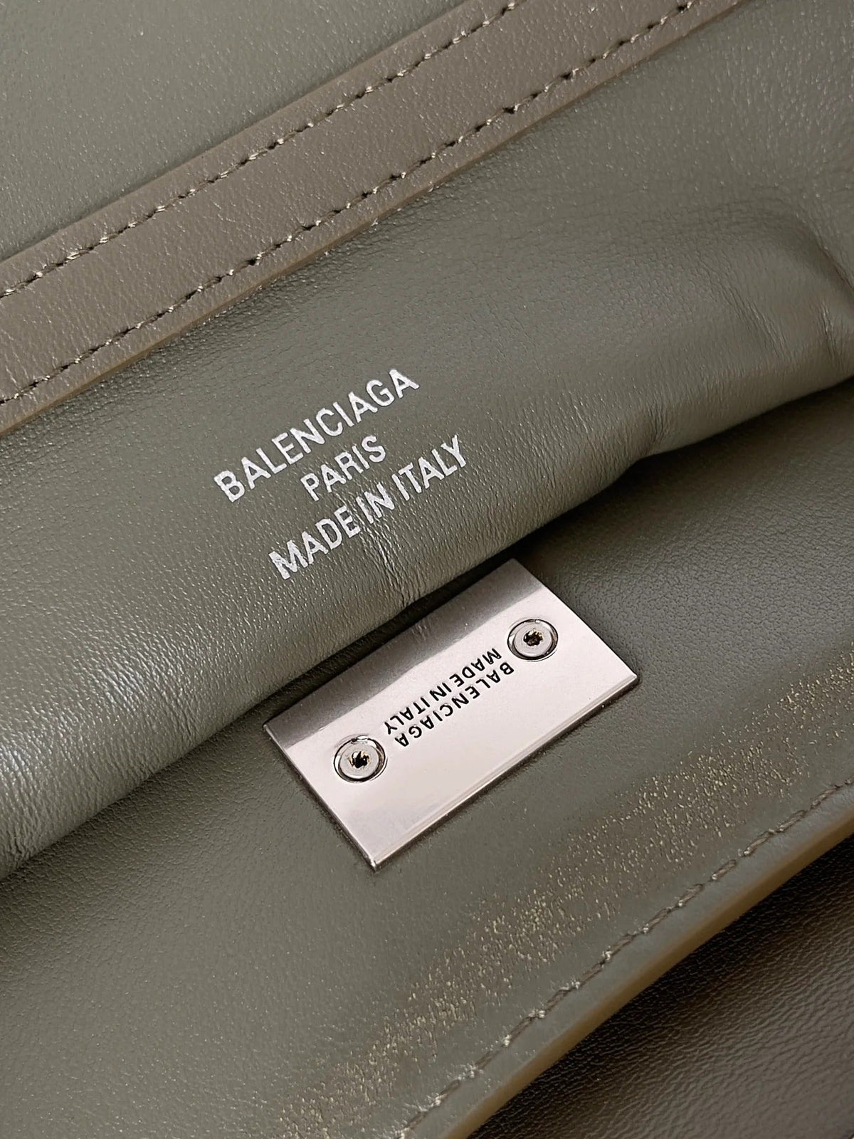 Balenciaga 2026 Rodeo Bag Olive Green Smooth Calfskin Silver Hardware