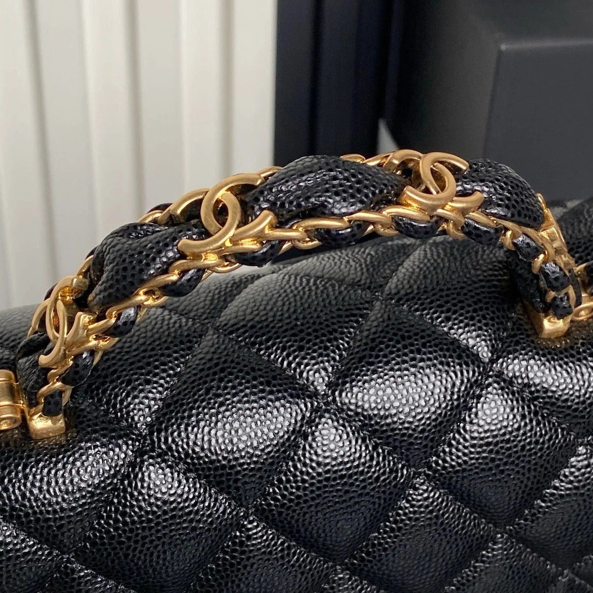 CHANEL 25S FLAP BAG 22 IN PINK CALFSKIN GOLD HARDWARE