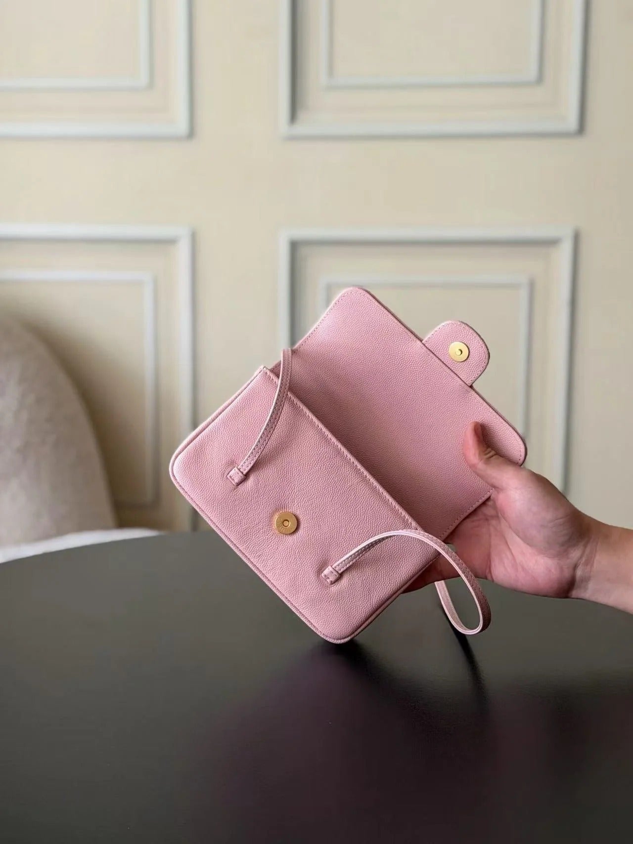 Chanel 26 Shoulder Bag 17cm Pink Caviar Leather