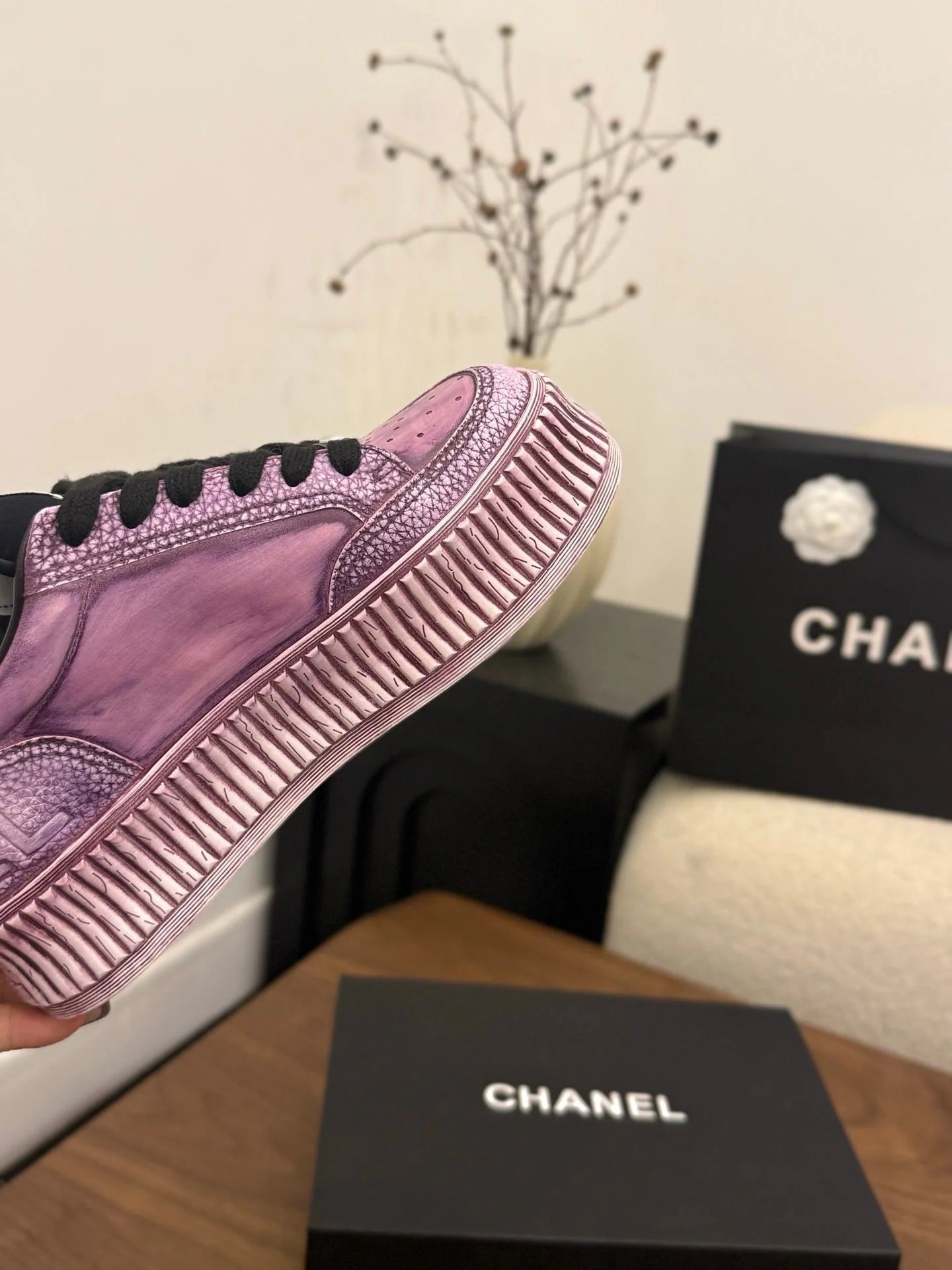 CC 26s Casual Sneaker Light Purple Leather 183614