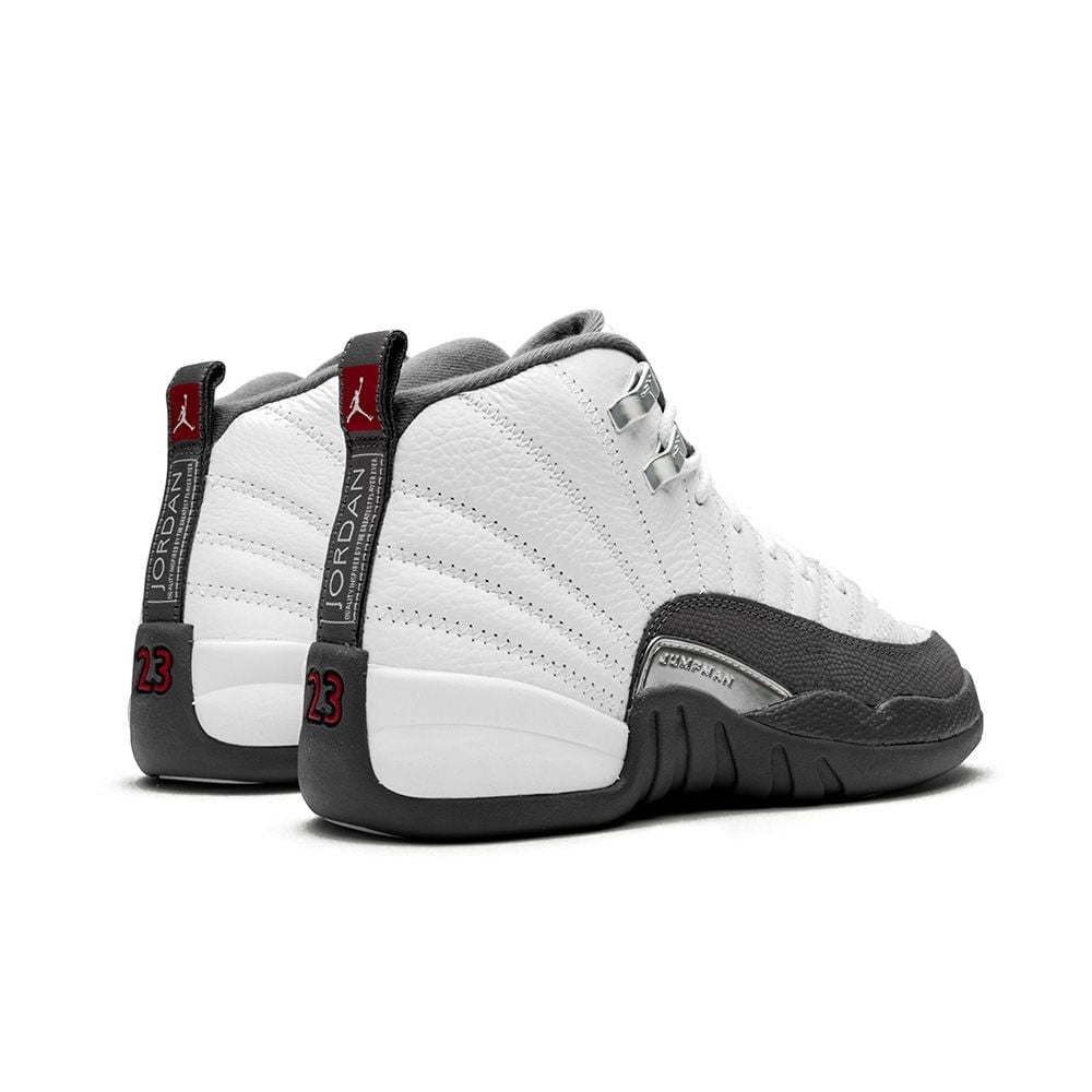 Jordan 12 Retro White Dark Grey Sneakers - Hype Release