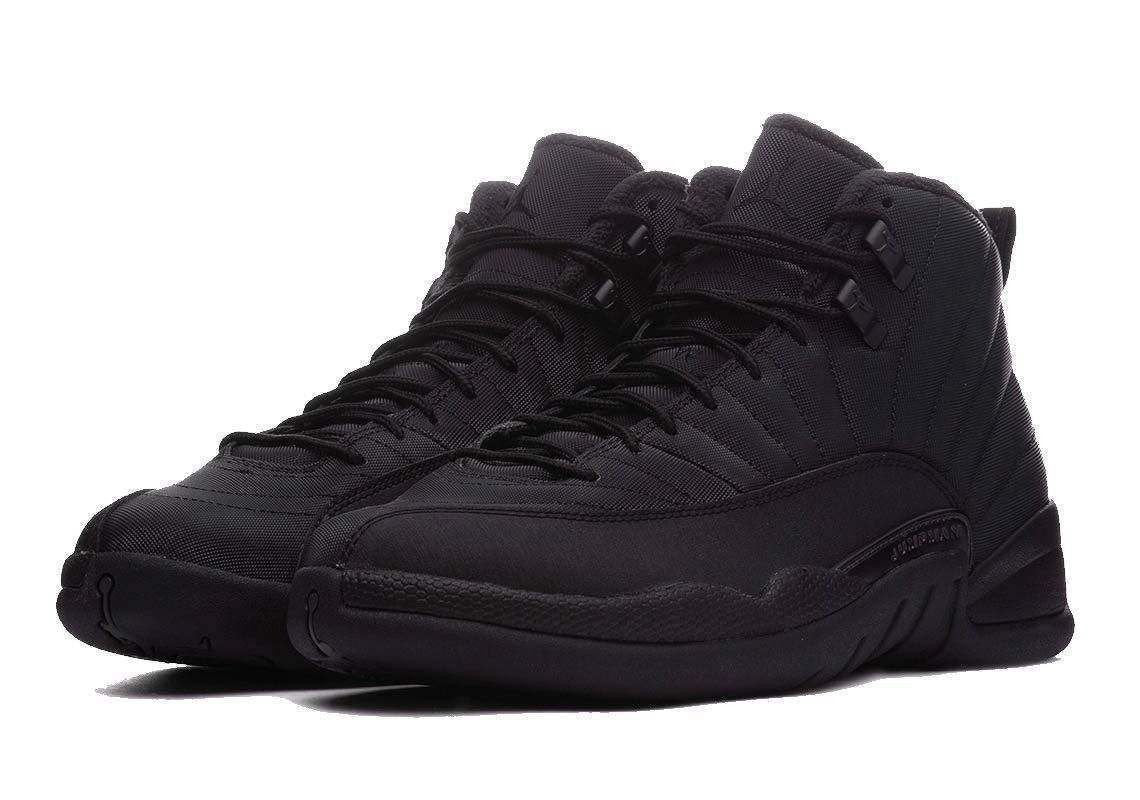 Jordan 12 Retro Winterized Triple Black Sneakers - Collector's Edition