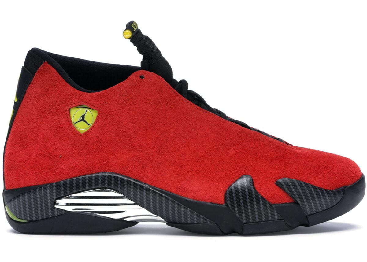 Jordan 14 Ferari Red Sneakers - Vintage Inspired | Street Style