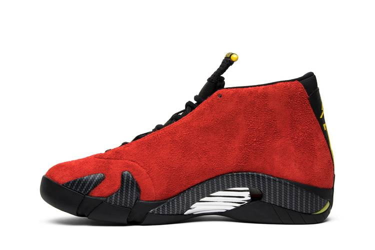 Jordan 14 Ferari Red Sneakers - Vintage Inspired | Street Style
