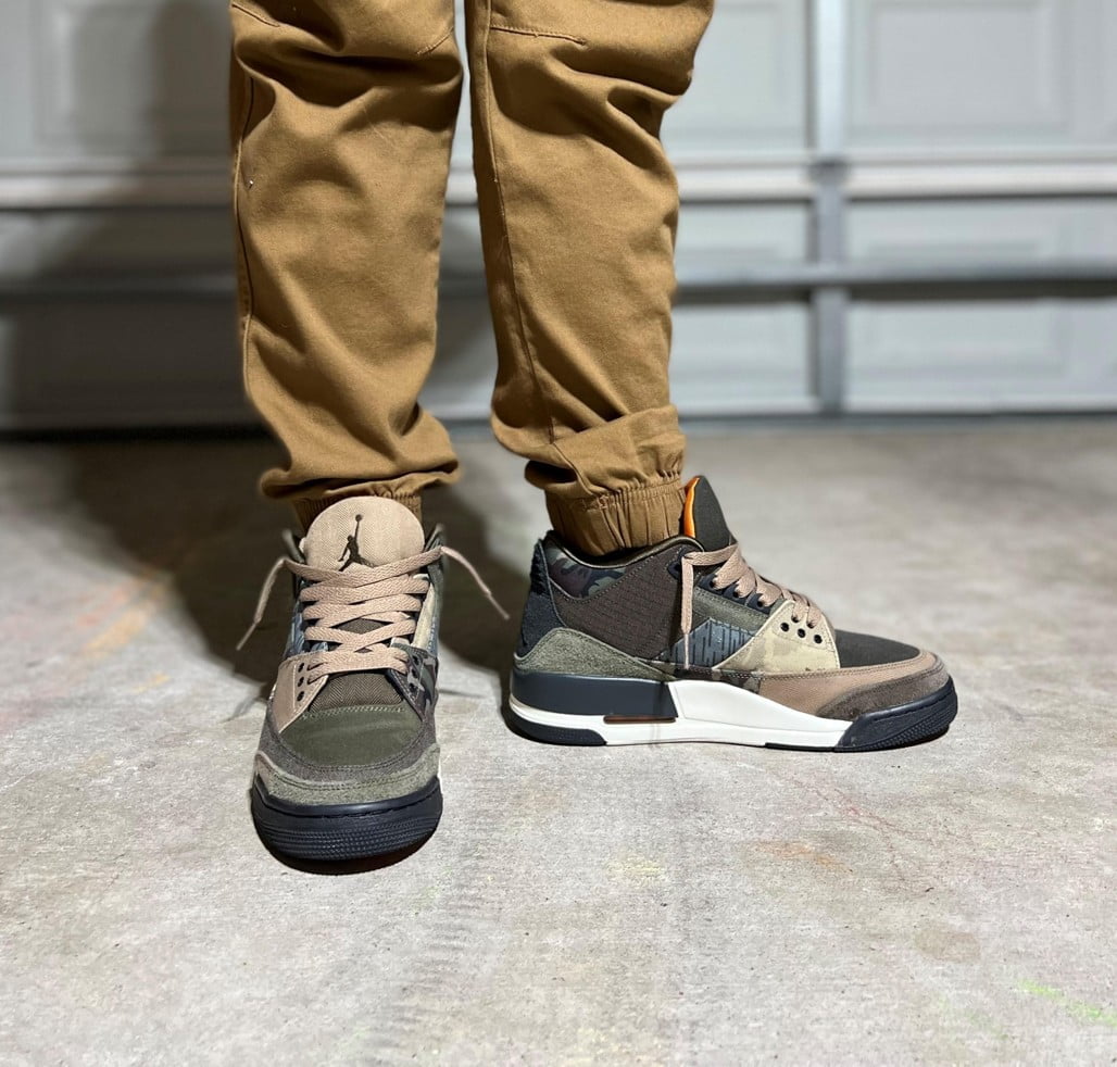Jordan 3 Retro Patchwork Camo Sneakers - Court Classic | Premium Footwear