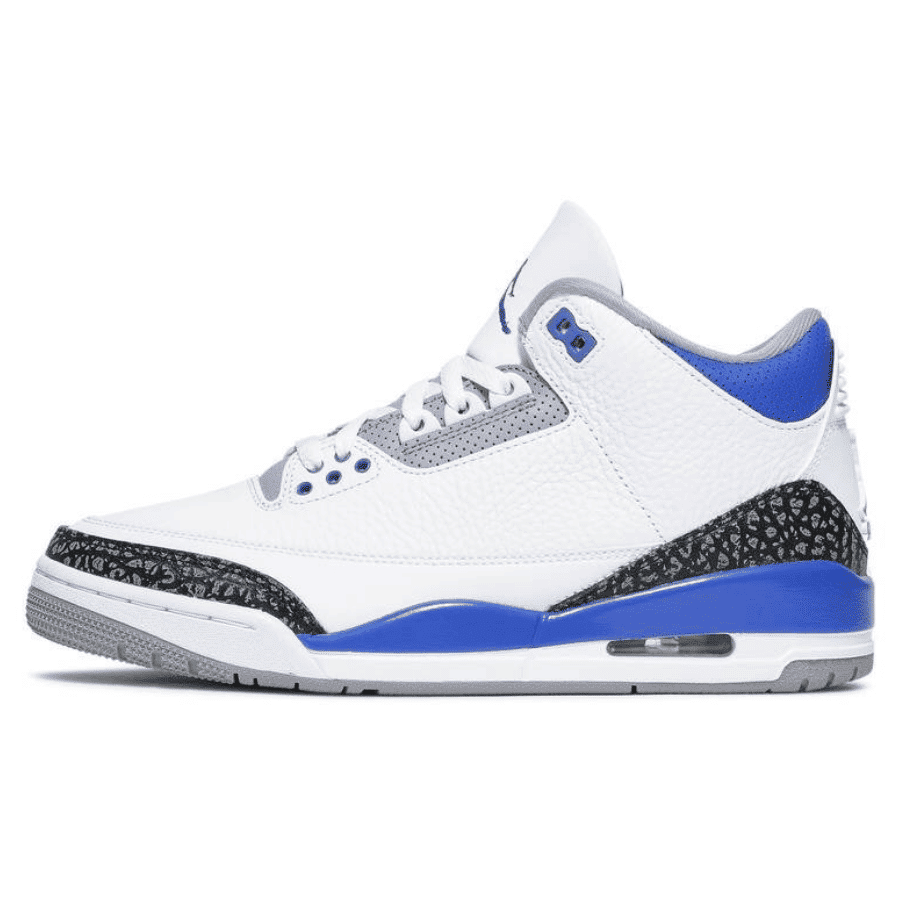 Jordan 3 Retro Racer Blue Sneakers - Cushioned Stride | Fan Favorite