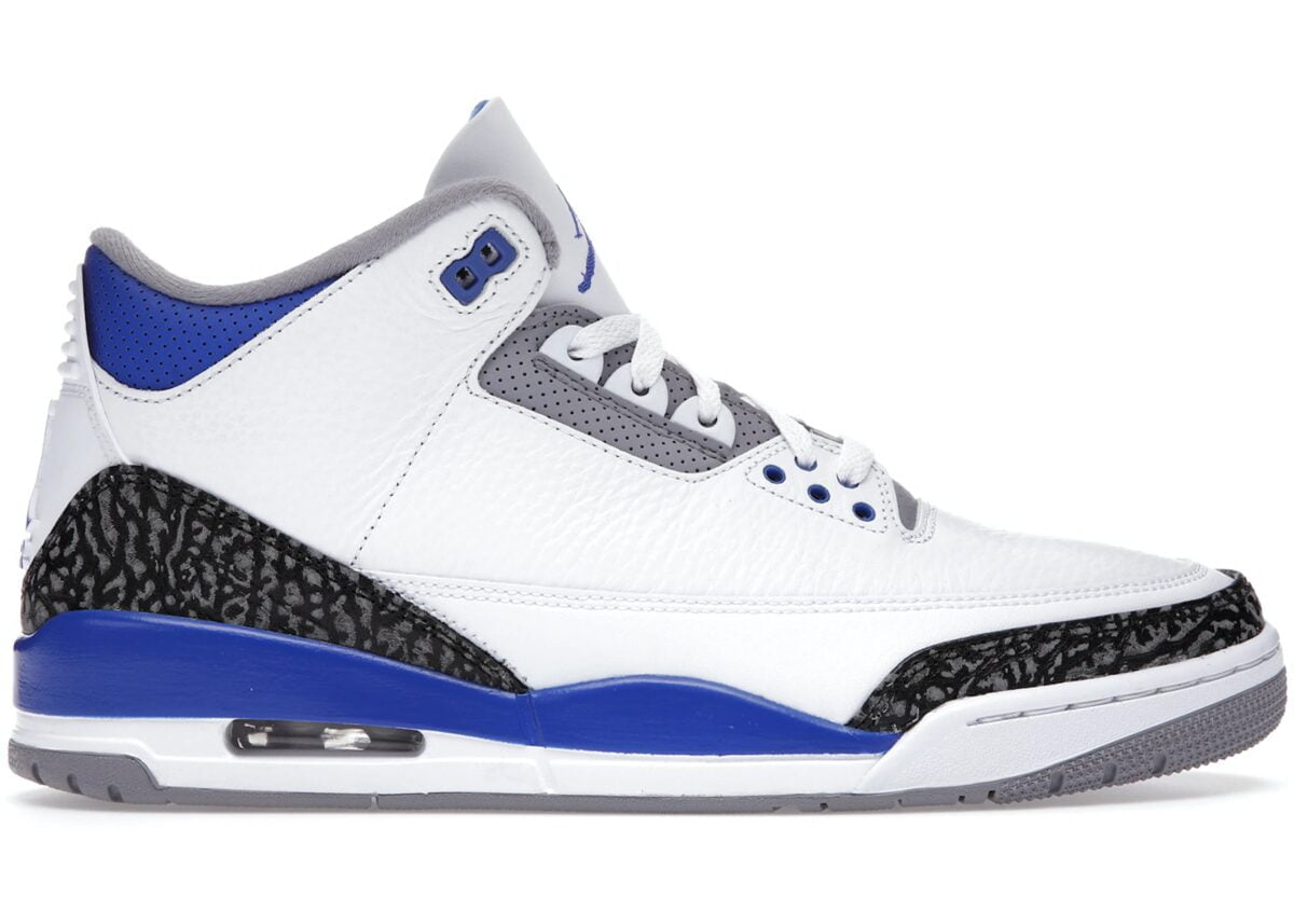 Jordan 3 Retro Racer Blue CT8532 Sneakers - Hall of Fame