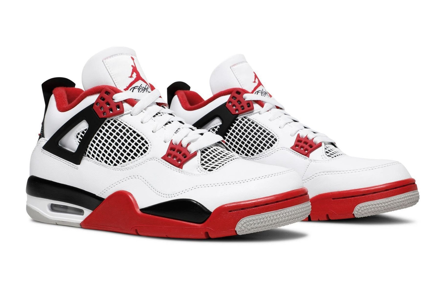 Jordan 4 Fire Red 2020 Sneakers - Vintage Inspired | Colorway of the Year