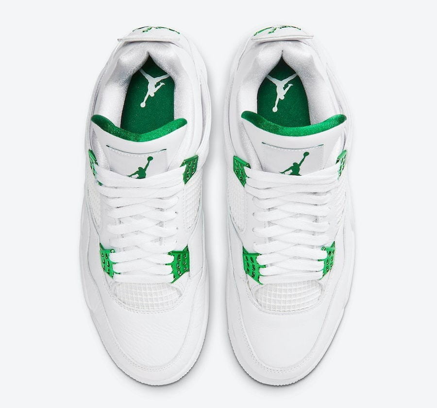 Jordan 4 Retro Golf Metallic Green Sneakers - Head-Turner
