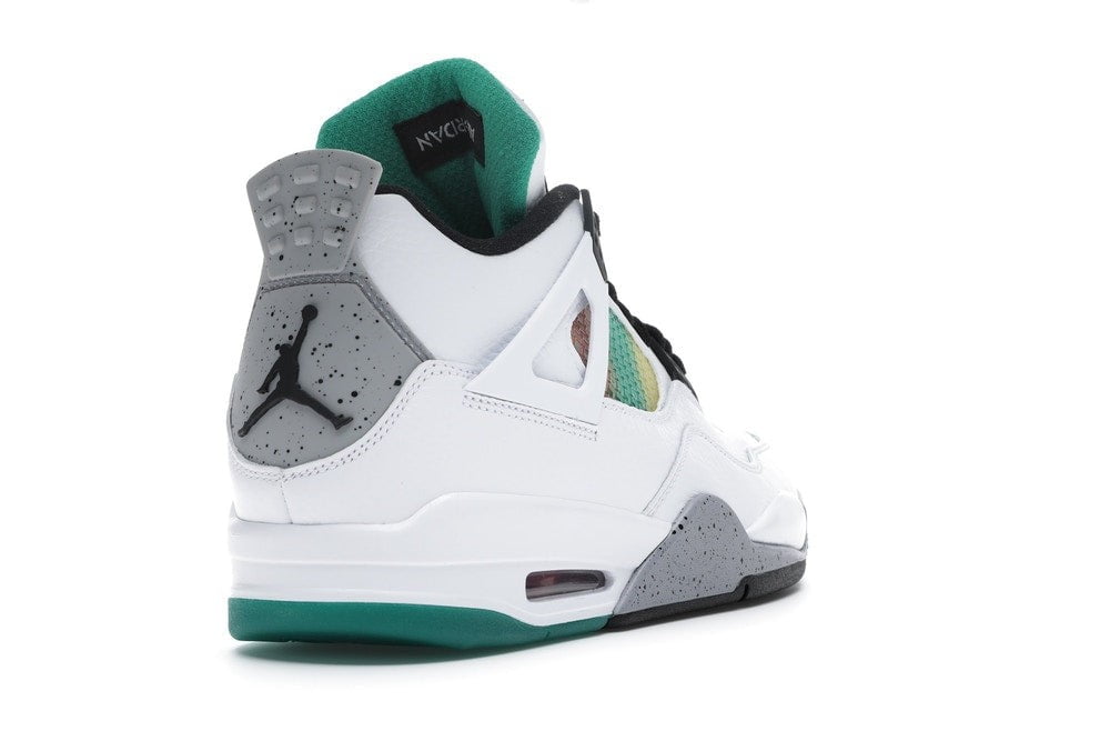 Jordan 4 Retro Lucid Green Rasta Sneakers - Signature Series