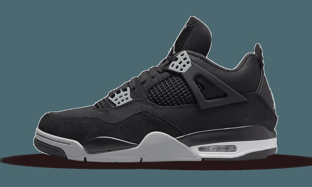 Jordan 4 Retro SE Black Canvas Sneakers - Basketball Legend