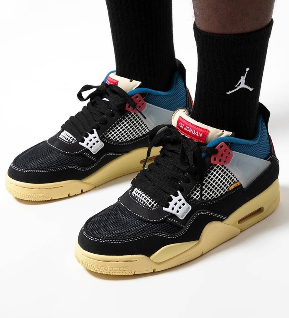 Jordan 4 Retro Union Off Noir Sneakers - Hype Release | Coveted Pair