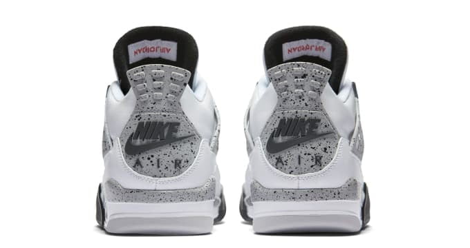 Jordan 4 Retro White Cement Sneakers - Heritage Edition