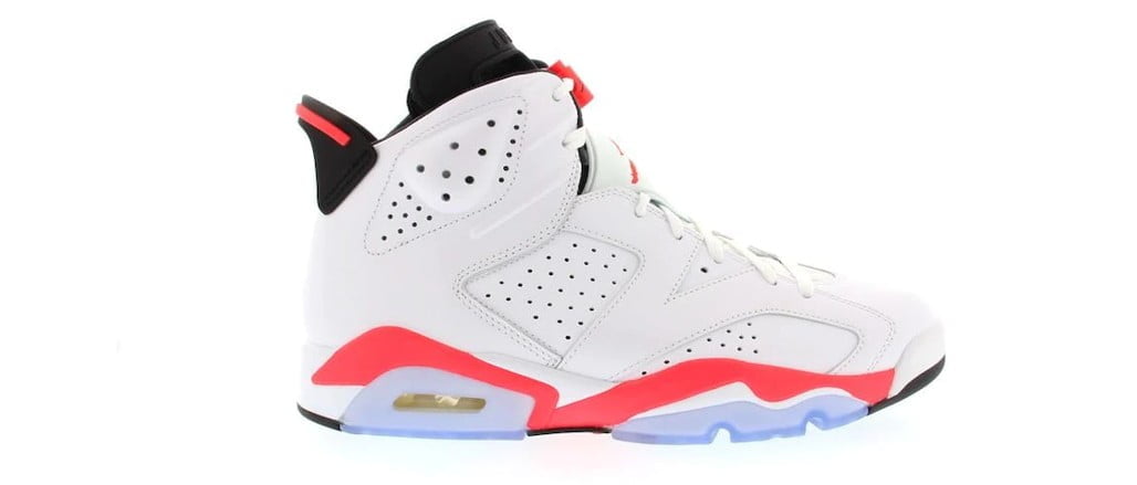 Jordan 6 Retro Infrared White Sneakers - Hall of Fame | Street Style